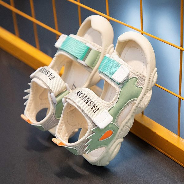 Jauns bērnu vasaras sandaļu modelis ar velcro ielāpiem meitenēm