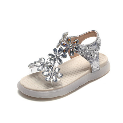 Νέο μοντέλο παιδικά σανδάλια με 3D λουλούδια