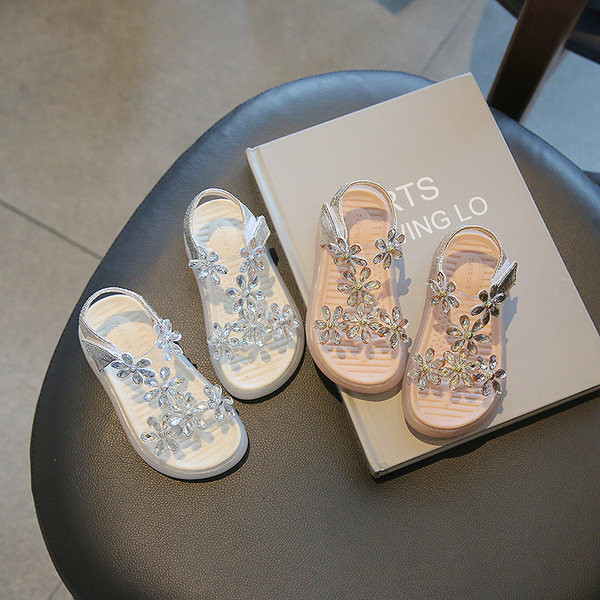 Νέο μοντέλο παιδικά σανδάλια με 3D λουλούδια