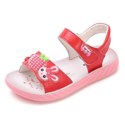 Bērnu sandales no eko ādas un 3D dekorācijas