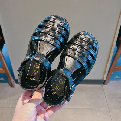 Bērnu ādas sandales divās krāsās meitenēm