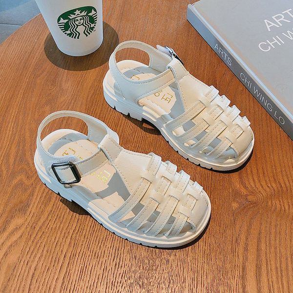 Bērnu ādas sandales divās krāsās meitenēm