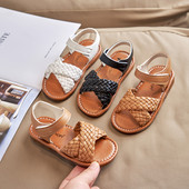 Μοντέρνα παιδικά σανδάλια με velcro - για κορίτσια