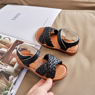 Μοντέρνα παιδικά σανδάλια με velcro - για κορίτσια