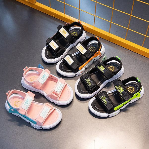 Vabaajakirjadega laste sandaalid tüdrukutele või poistele