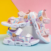 3D elemendi ja krobelise tallaga vabaaja laste sandaalid