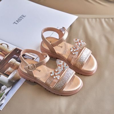 Särava efektiga laste sandaalid tüdrukutele