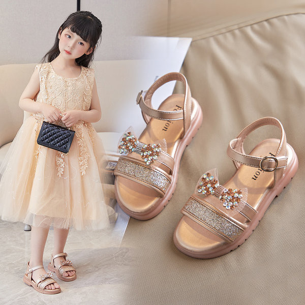 Särava efektiga laste sandaalid tüdrukutele