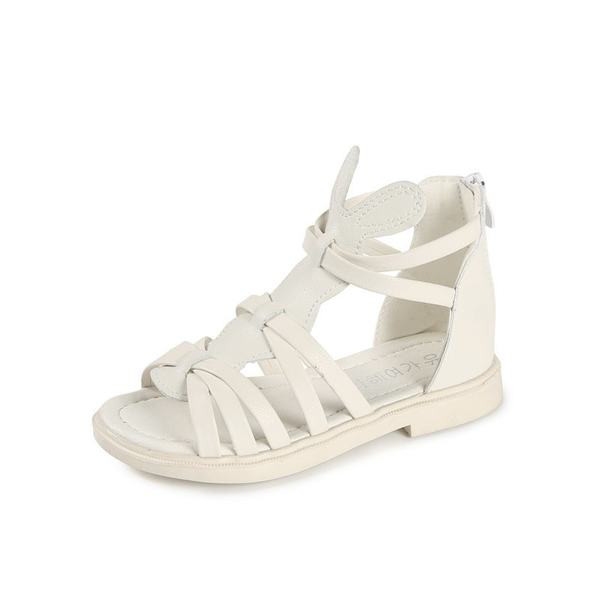 Jauns mākslīgās ādas sandaļu modelis ar rāvējslēdzēju romiešu stilā