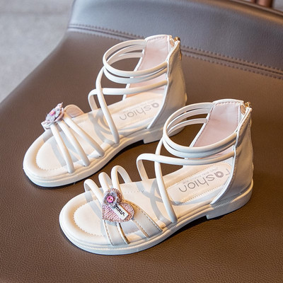 Νέο μοντέλο έκο δερμάτινα σανδάλια για κορίτσια