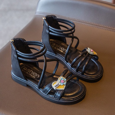 Νέο μοντέλο έκο δερμάτινα σανδάλια για κορίτσια