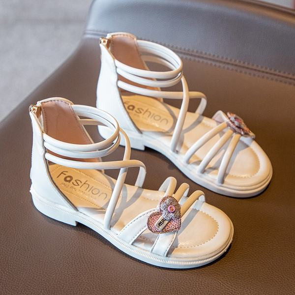 Νέο μοντέλο έκο δερμάτινα σανδάλια για κορίτσια