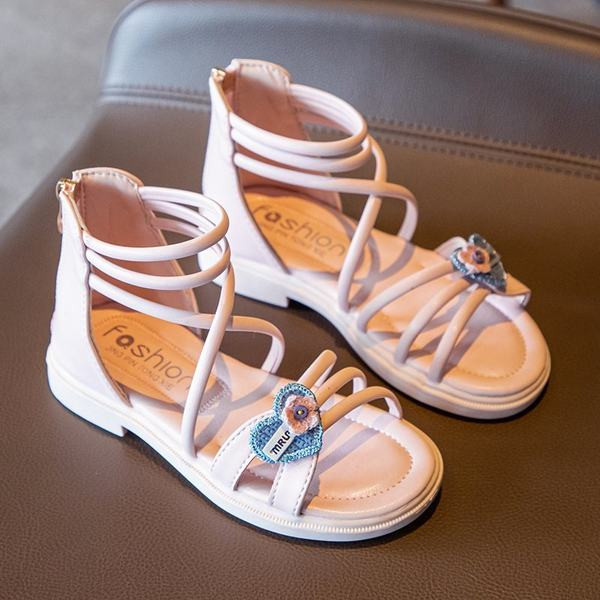 Νέο μοντέλο έκο δερμάτινα σανδάλια για κορίτσια