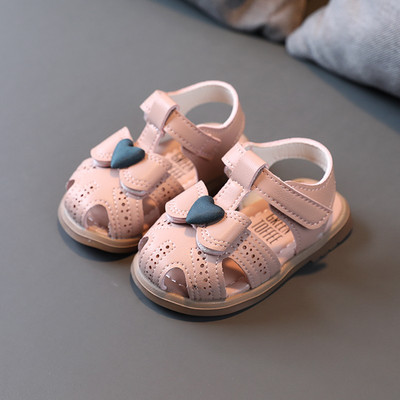 Dječje sandale za djevojčice od eko kože sa naljepnicama