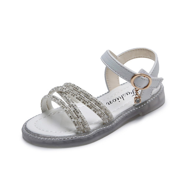 Μοντέρνα παιδικά σανδάλια με αγκράφα και διακοσμητικές  πέτρες
