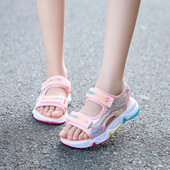 Ikdienas bērnu sandales ar velcro aizdari un fliteriem