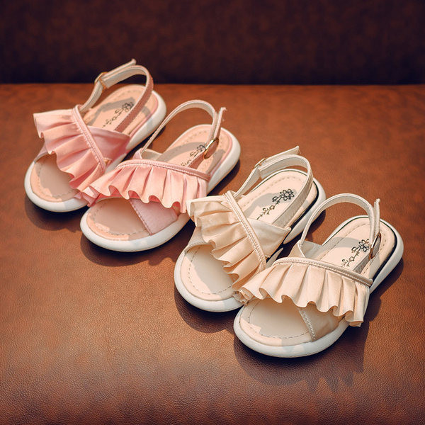 Bērnu vasaras sandales ar sprādzi un lokām