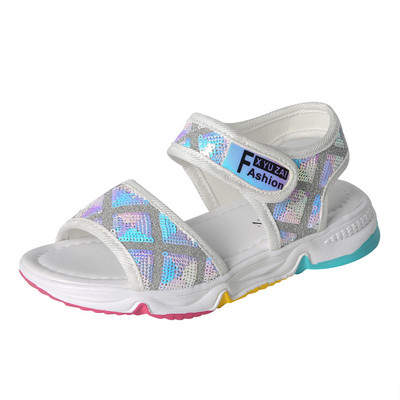 Νέο μοντέλο παιδικά σανδάλια με πούλιες και λουράκια βελκρό  για κορίτσια