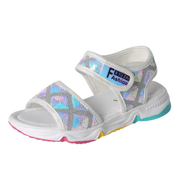 Νέο μοντέλο παιδικά σανδάλια με πούλιες και λουράκια βελκρό  για κορίτσια