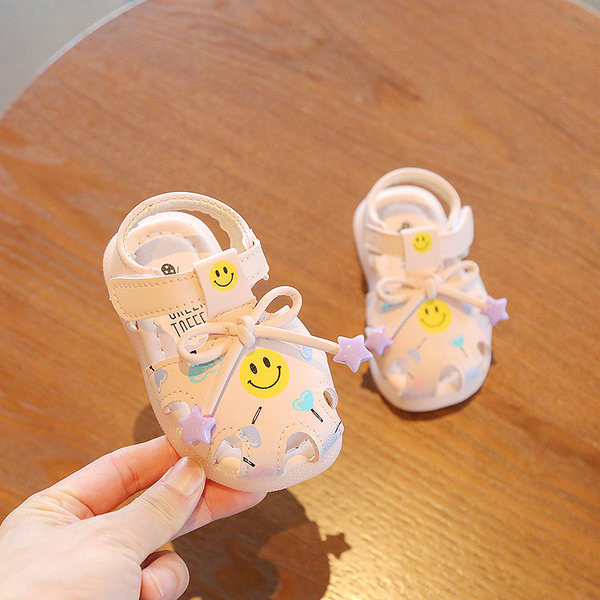 Bērnu sandales divās krāsās ar uzlīmēm
