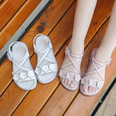 Lameda talla ja nahast rihmadega laste sandaalid