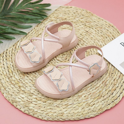 Lameda talla ja nahast rihmadega laste sandaalid