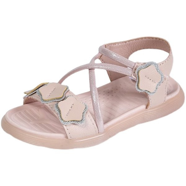 Lameda talla ja nahast rihmadega laste sandaalid