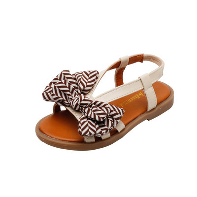 Laste ümarad nahast rihmade ja paelaga sandaalid