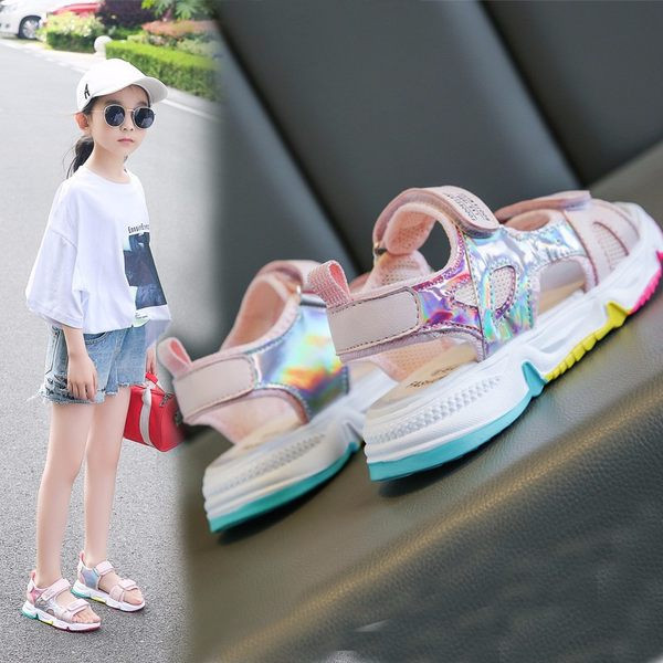 Νέο μοντέλο παιδικά αθλητικά σανδάλια με velcro στερέωση για κορίτσια