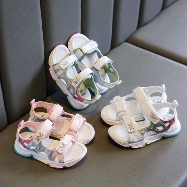 Νέο μοντέλο παιδικά αθλητικά σανδάλια με velcro στερέωση για κορίτσια