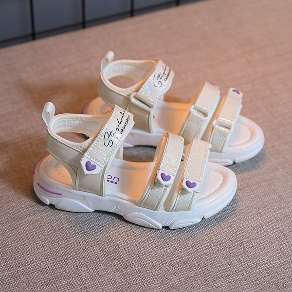 Σπορ-casual σανδάλια για κορίτσια με στερέωση velcro