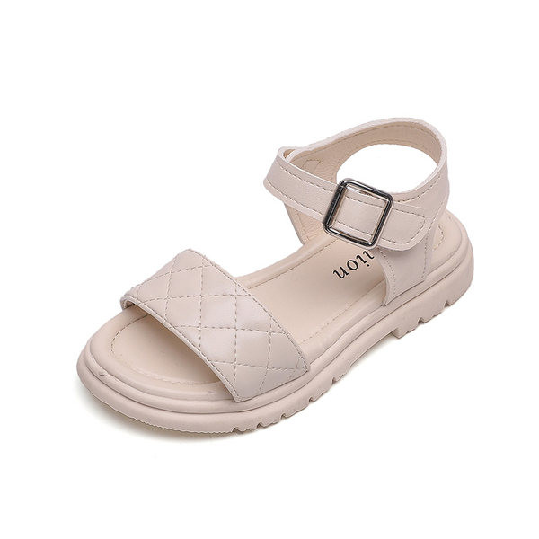 Έκο δερμάτινα παιδικά σανδάλια με μεταλλική αγκράφα