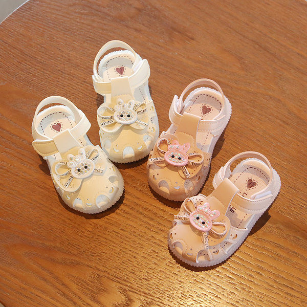 Bērnu ikdienas mākslīgās ādas sandales ar lentēm