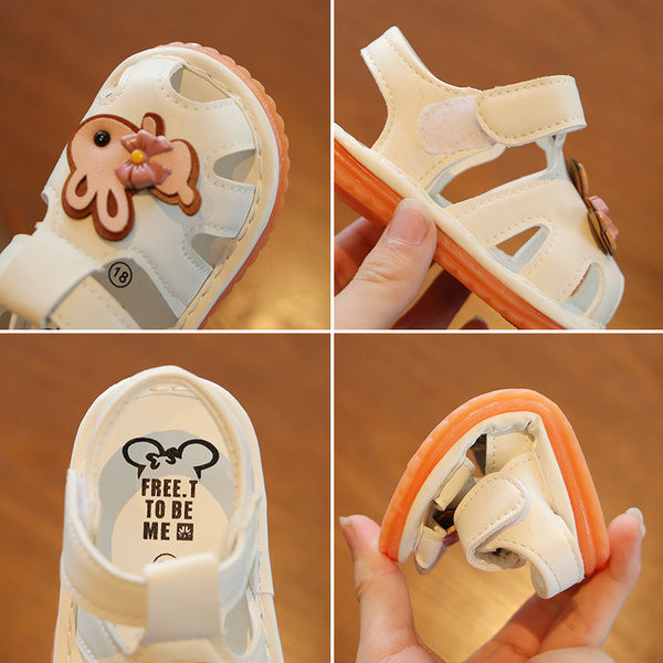 Kahes värvitoonis värvirakendusega laste sandaalid