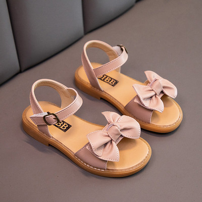 Bērnu sandales no eko ādas ar lenti un velcro aizdari