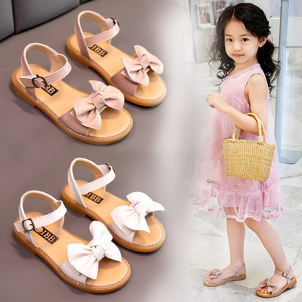 Bērnu sandales no eko ādas ar lenti un velcro aizdari