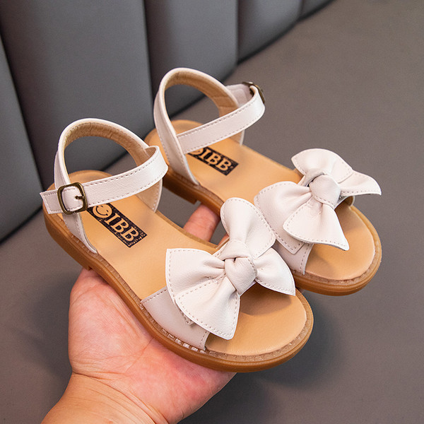 Bērnu sandales no eko ādas ar lenti un velcro aizdari