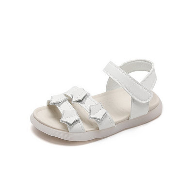 Δερμάτινα παιδικά σανδάλια με λουράκια βελκρό