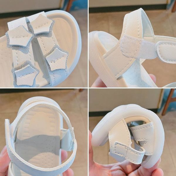 Δερμάτινα παιδικά σανδάλια με λουράκια βελκρό