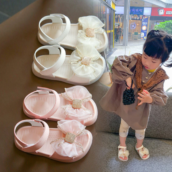 Μοντέρνα σανδάλια με κορδέλα για κορίτσια