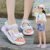 Uus mudel sportlik-casual tüdrukute sandaalid takjapaelaga