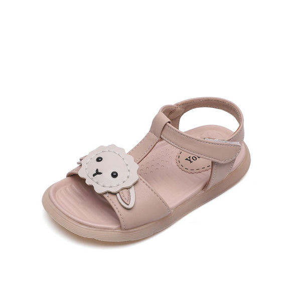 Ikdienas sandales ar 3D elementu un uzlīmi