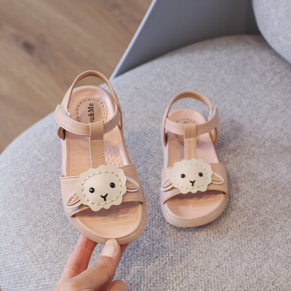 Ikdienas sandales ar 3D elementu un uzlīmi