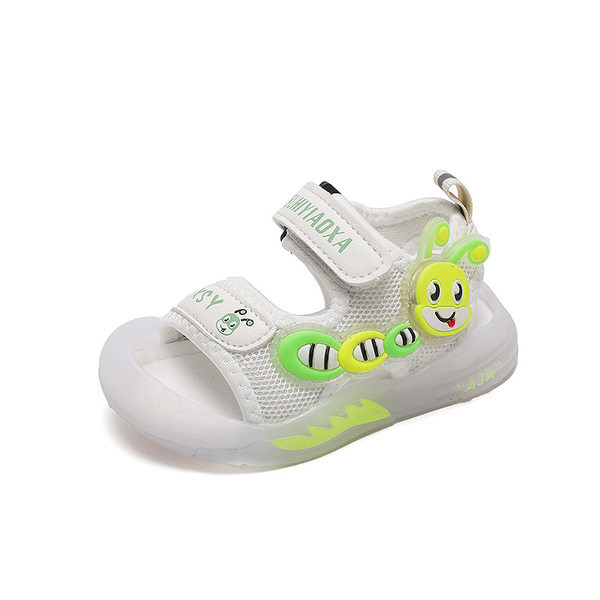 Bērnu ikdienas sandales ar uzlīmēm un uzrakstu divās krāsās