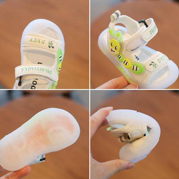 Bērnu ikdienas sandales ar uzlīmēm un uzrakstu divās krāsās