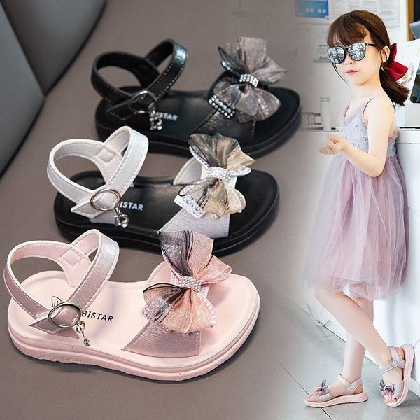 Moderne dječje sandale za djevojčice od umjetne kože sa trakom