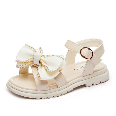 Παιδικά σανδάλια με κορδέλα και μεταλλική αγκράφα