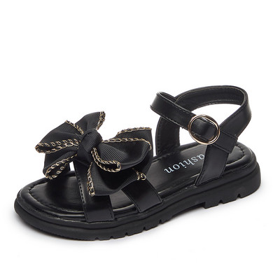 Παιδικά σανδάλια με κορδέλα και μεταλλική αγκράφα