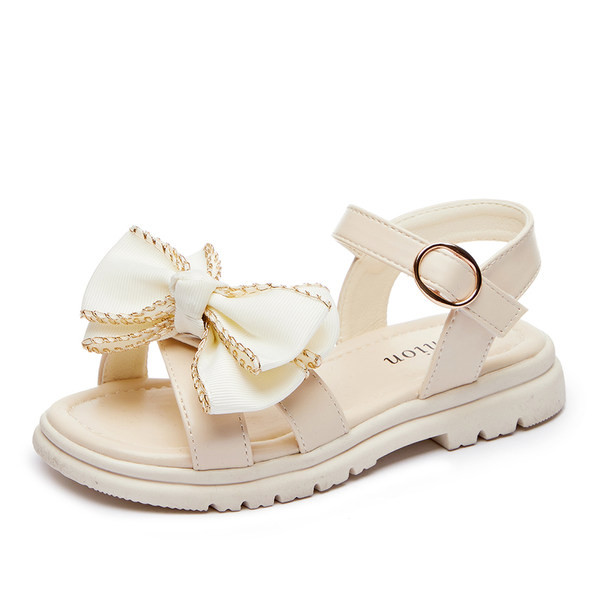 Παιδικά σανδάλια με κορδέλα και μεταλλική αγκράφα