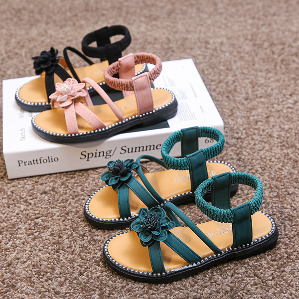 Lameda talla ja 3D lillega vabaaja laste sandaalid